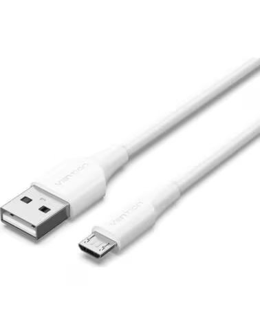 VENTION Cable USB 2 0 CTIWG- USB Macho - MicroUSB Macho- Hasta 60W- 480Mbps- 1 5m- Blanco