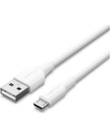 VENTION Cable USB 2 0 CTIWF- USB Macho - MicroUSB Macho- Hasta 60W- 480Mbps- 1m- Blanco