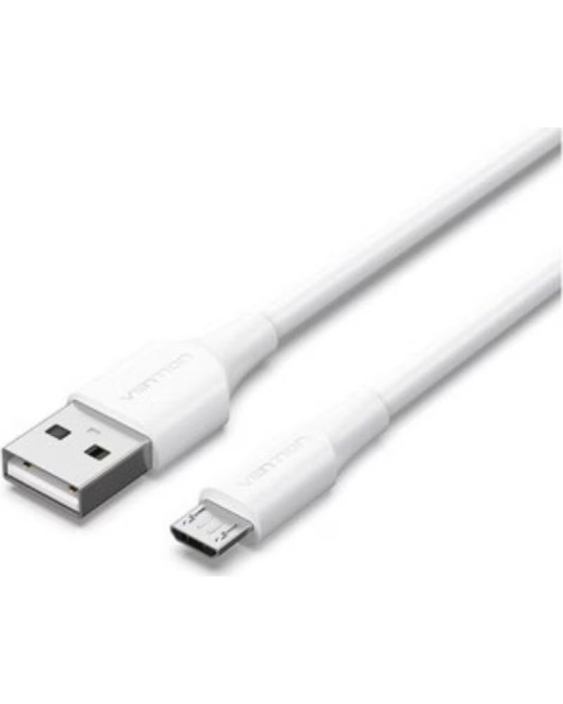 VENTION Cable USB 2 0 CTIWF- USB Macho - MicroUSB Macho- Hasta 60W- 480Mbps- 1m- Blanco