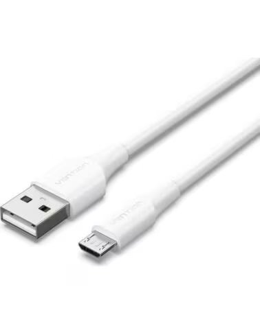VENTION Cable USB 2 0 CTIWH- USB Macho - MicroUSB Macho- 480Mbps- 2m- Blanco