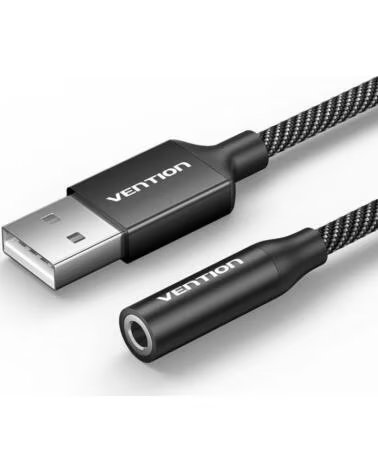 VENTION Conversor CVEBC- Jack 3 5 Hembra - USB Macho- 1m- Gris