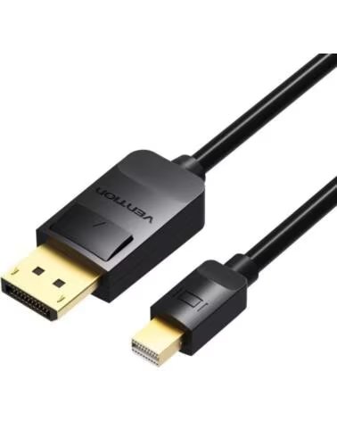 VENTION Cable Mini DisplayPort 1 4 4K HAABH- Mini DisplayPort Macho - DisplayPort Macho- 2m- Negro