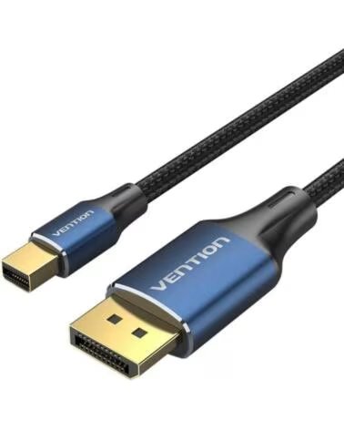 VENTION Cable Conversor DisplayPort 1 4 8K HCFLH- DisplayPort Macho - Mini DisplayPort Macho- 2m- Negro y Azul