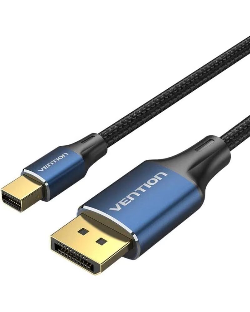 VENTION Cable Conversor DisplayPort 1 4 8K HCFLH- DisplayPort Macho - Mini DisplayPort Macho- 2m- Negro y Azul