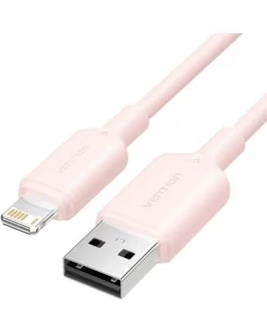 VENTION Cable USB 2 0 Lightning LAMPF- USB Macho - Lightning Macho- 480Mbps- 1m- Rosa