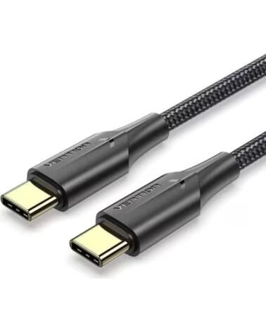 VENTION Cable USB 2 0 Tipo-C 3A TAUBG- USB Tipo-C Macho - USB Tipo-C Macho- 480Mbps- 1 5m- Negro