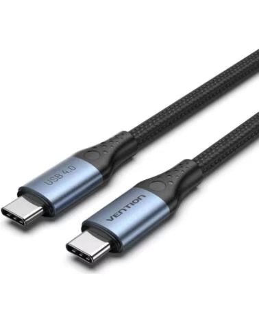 VENTION Cable USB 4 0 Tipo-C 5A TAVHF- USB Tipo-C Macho - USB Tipo-C Macho- Hasta 240W- 40Gbps- 1m- Gris