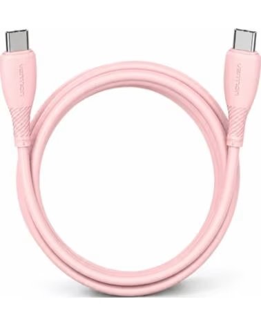 VENTION Cable USB 2 0 Tipo-C TRVPH- USB Tipo-C Macho - USB Tipo-C Macho- Hasta 60W- 480Mbps- 2m- Rosa
