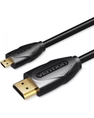 VENTION Cable HDMI VAA-D03-B300- HDMI Macho - Micro HDMI Macho- 3m- Negro