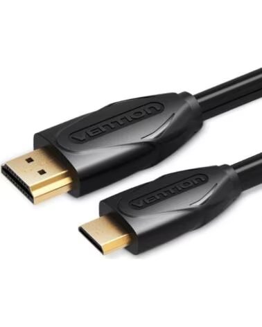 VENTION Cable HDMI VAA-D02-B200- HDMI Macho - Mini HDMI Macho- 2m- Negro