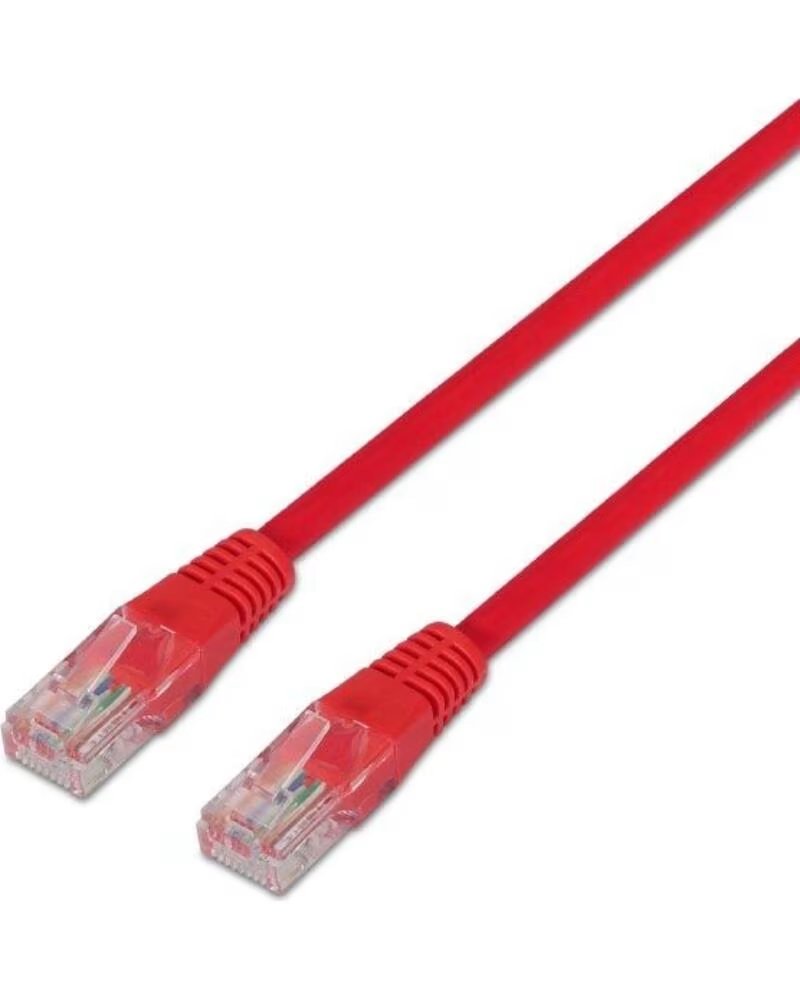 AISENS Cable de Red RJ45 UTP A133-0188 Cat 5e- 1m- Rojo