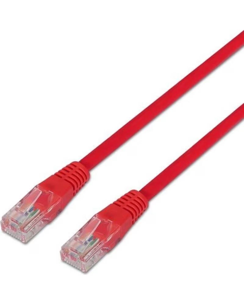 AISENS Cable de Red RJ45 UTP A135-0237 Cat 6- 50cm- Rojo
