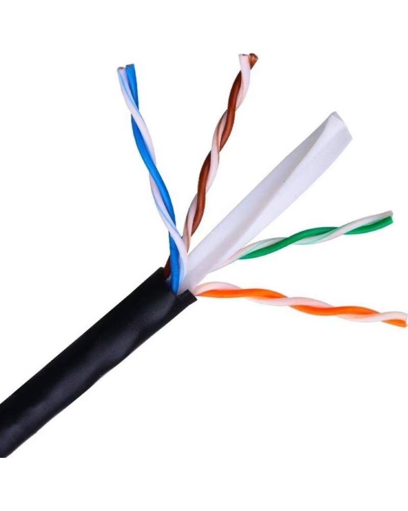 AISENS Bobina de Cable RJ45 para Exteriores UTP A135-0263 Cat 6- 100m- Impermeable- Negro