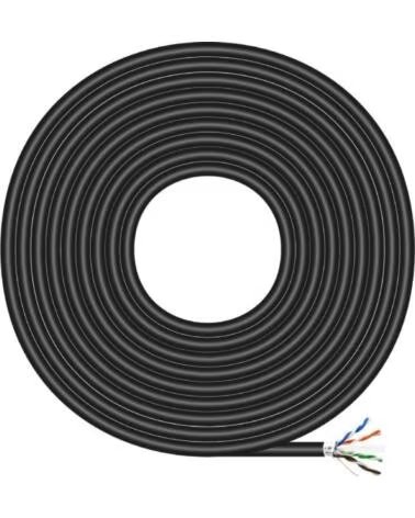 AISENS Bobina de Cable RJ45 para Exteriores FTP AWG24 A135-0673 Cat 6- 100m- Impermeable- Negro
