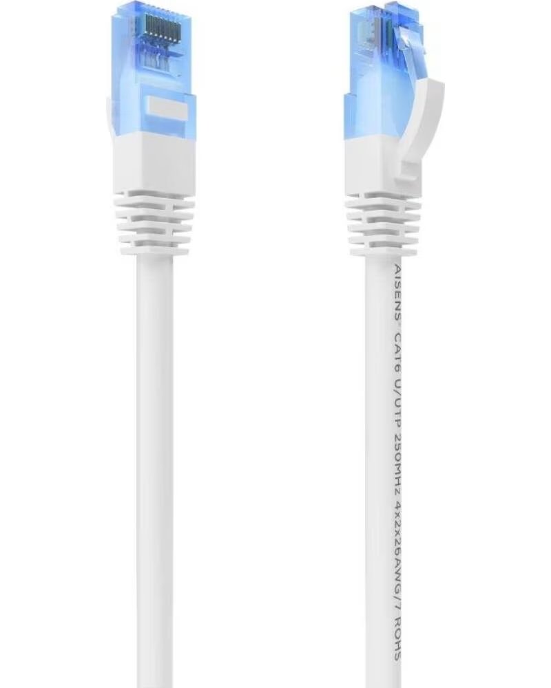 AISENS Cable de Red RJ45 AWG26 CCA UTP A135-0821 Cat 6- 2m- Blanco