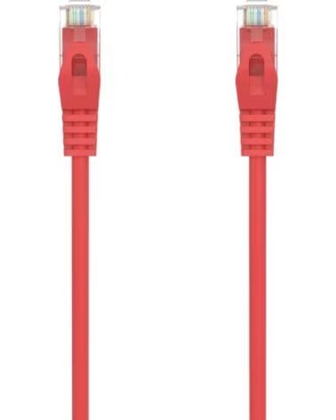 AISENS Cable de Red RJ45 AWG24 UTP A145-0559 Cat 6A- LSZH- 1m- Rojo