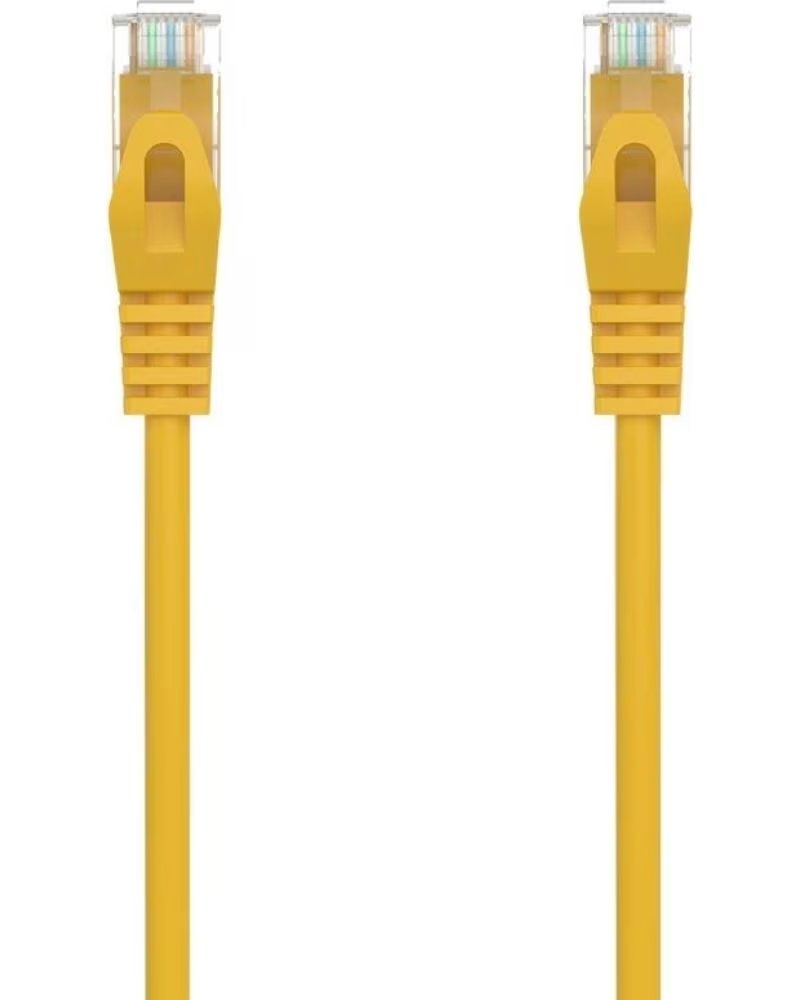 AISENS Cable de Red RJ45 AWG24 UTP A145-0565 Cat 6A- LSZH- 50cm- Amarillo