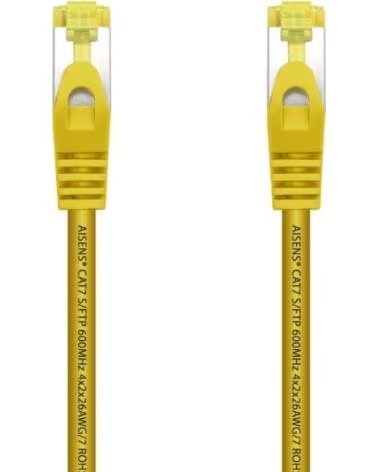 AISENS Cable de Red RJ45 SFTP A146-0472 Cat 7- 25cm- Amarillo