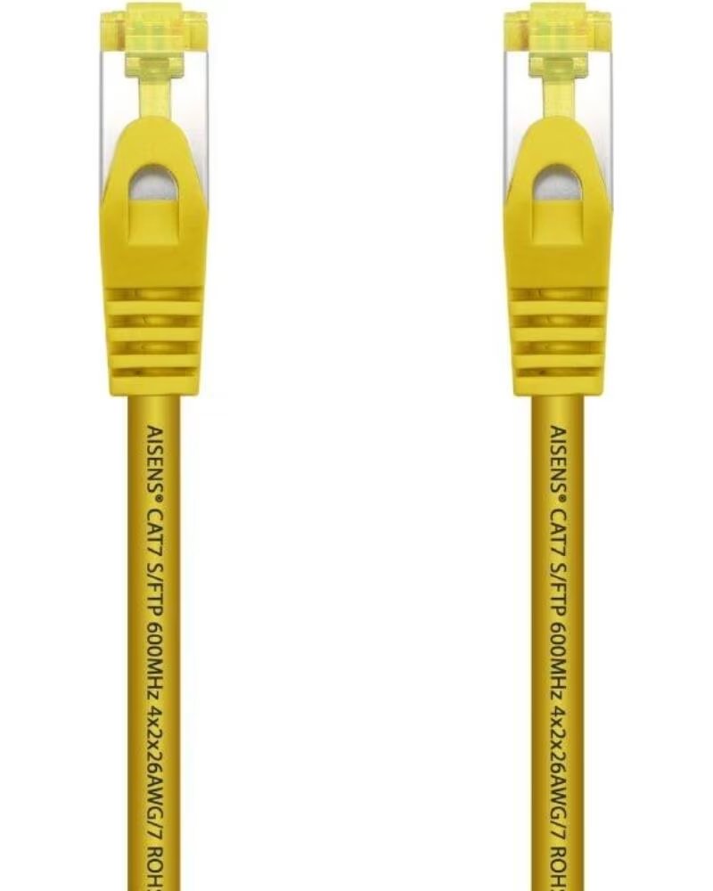 AISENS Cable de Red RJ45 SFTP A146-0472 Cat 7- 25cm- Amarillo