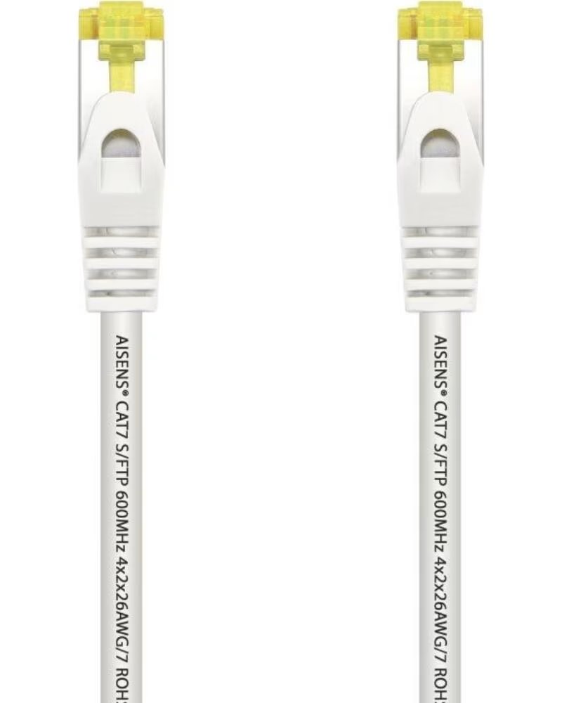 AISENS Cable de Red RJ45 SFTP A146-0488 Cat 7- 25cm- Blanco