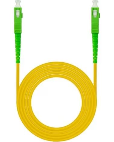 NANO CABLE Cable de Fibra Optica G657A2 Nanocable 10 20 0010- LSZH- 10m- Amarillo