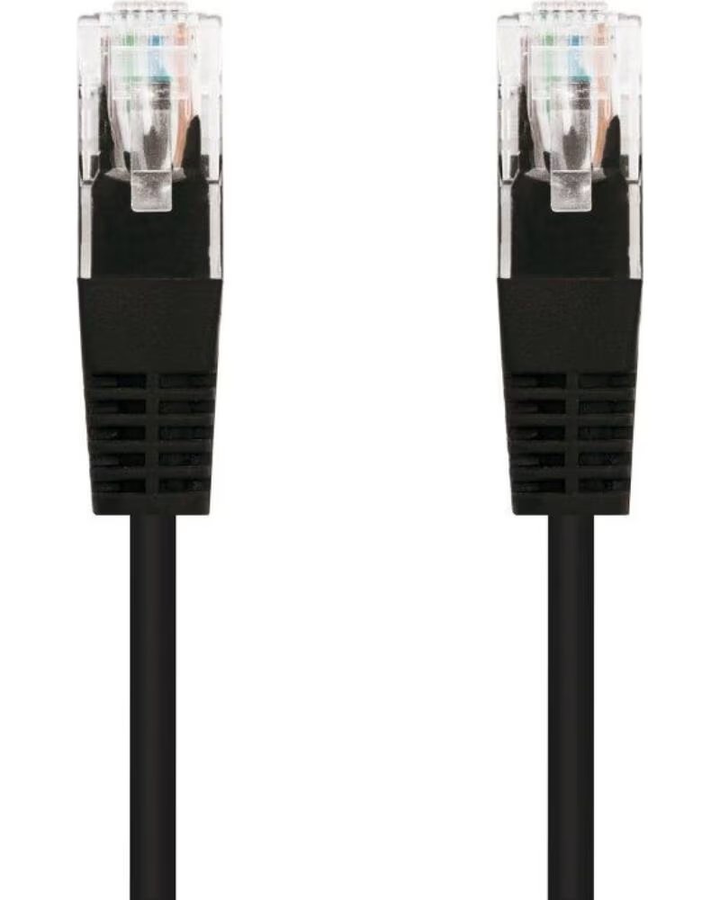 NANO CABLE Cable de Red RJ45 UTP Nanocable 10 20 0400-L25-BK Cat 6- 25cm- Negro