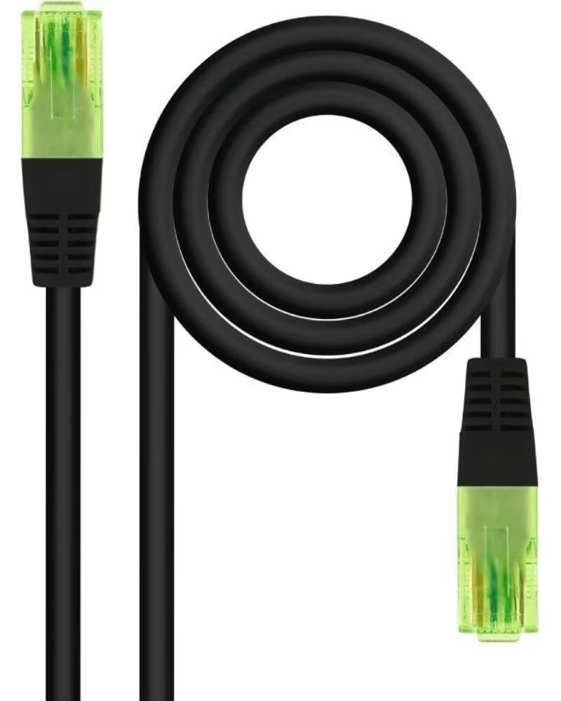 NANO CABLE Cable de Red RJ45 UTP Nanocable 10 20 1400-BK Cat 6- 50cm- Negro