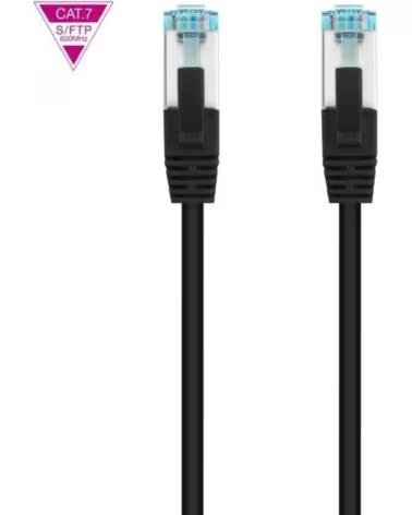 NANO CABLE Cable de Red RJ45 SFTP Nanocable 10 20 1700-BK Cat 7- 50cm- Negro