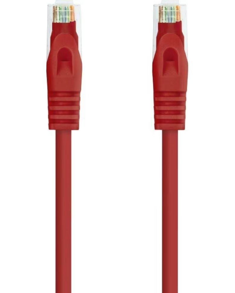 NANO CABLE Cable de Red RJ45 UTP Nanocable 10 20 1800-L25-R Cat 6A- LSZH- 25cm- Rojo