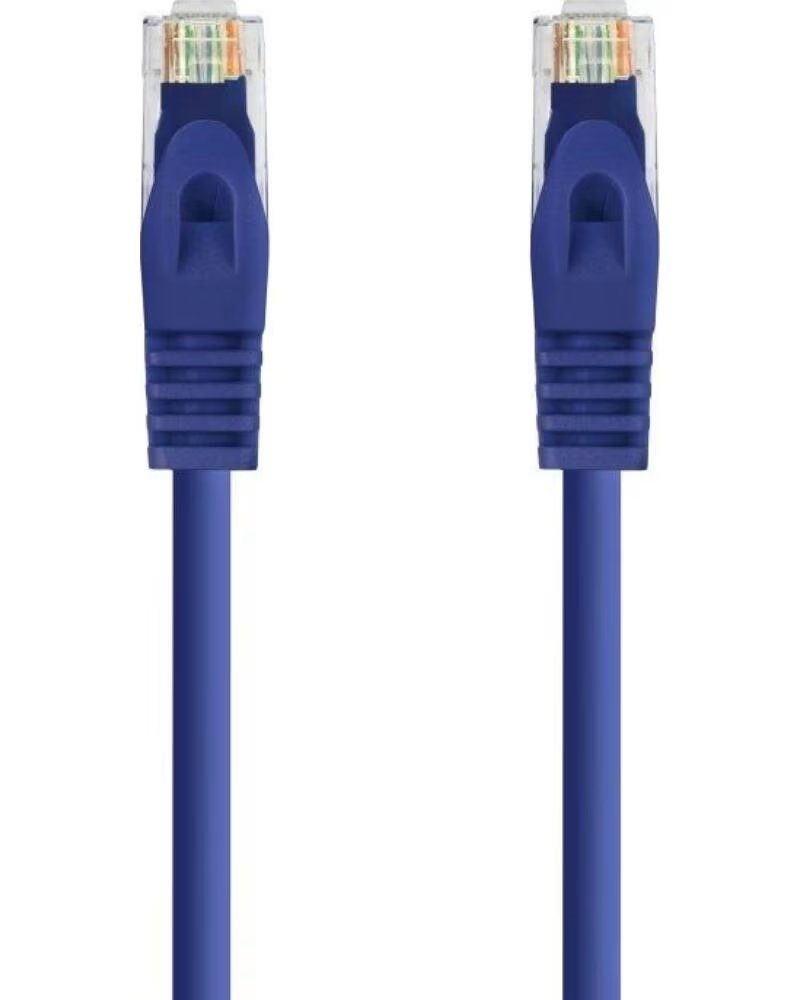 NANO CABLE Cable de Red RJ45 UTP Nanocable 10 20 1800-L25-BL Cat 6A- LSZH- 25cm- Azul