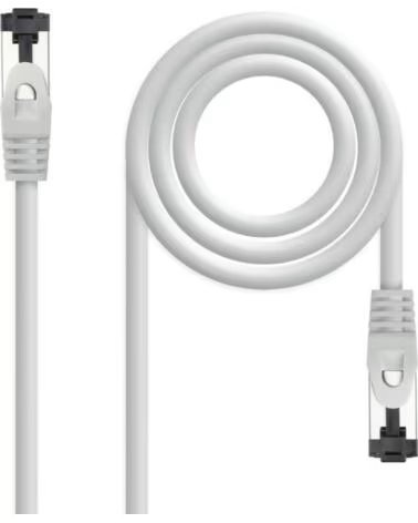 NANO CABLE Cable de Red RJ45 SSTP Nanocable 10 20 2001 Cat 8 1- 1m- Gris