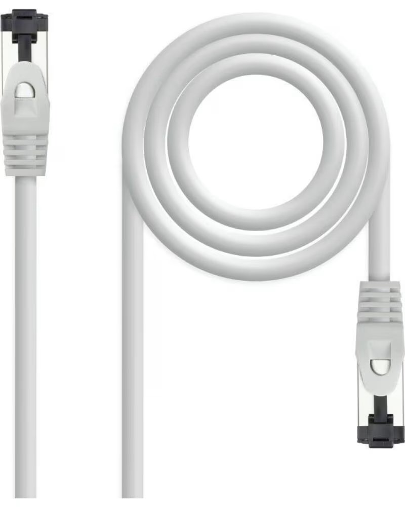 NANO CABLE Cable de Red RJ45 SSTP Nanocable 10 20 2001 Cat 8 1- 1m- Gris