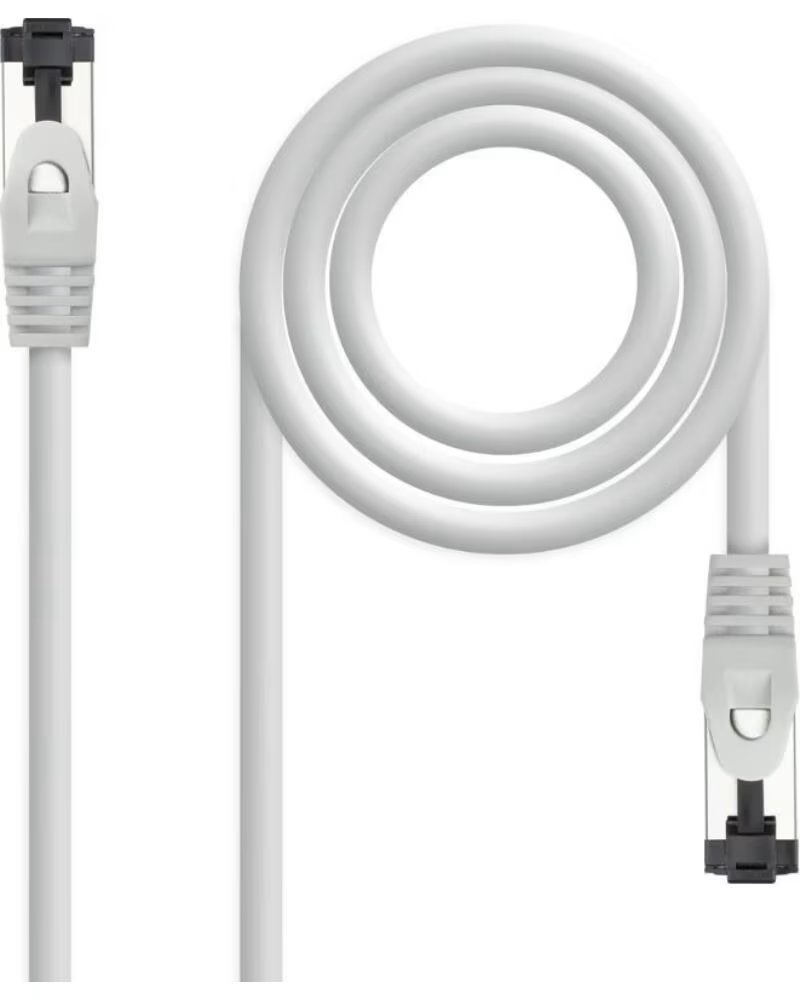 NANO CABLE Cable de Red RJ45 SSTP Nanocable 10 20 2002 Cat 8 1- 2m- Gris