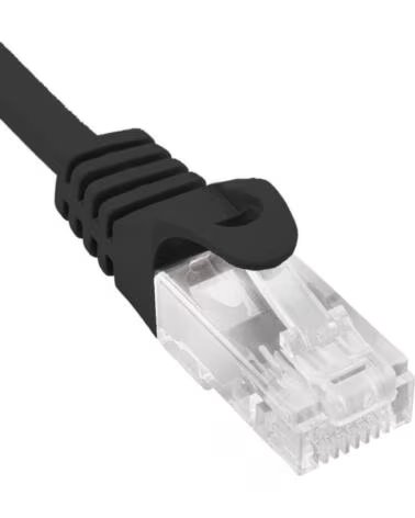 PHASAK Cable de Red RJ45 UTP PHK 1752 Cat 6- 25cm- Negro
