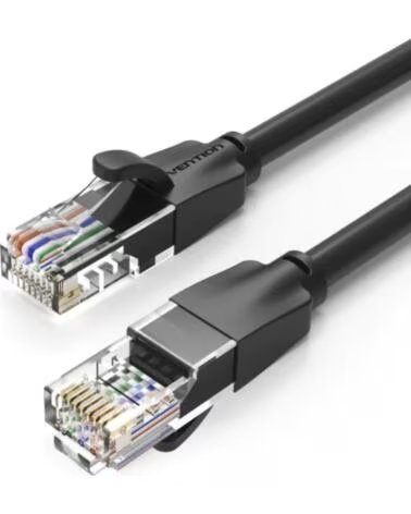 VENTION Cable de Red RJ45 UTP IBEBY Cat 6- 30cm- Negro