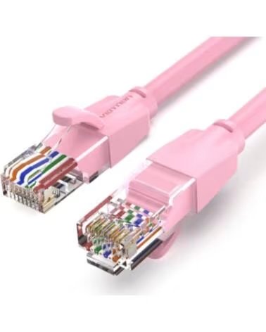 VENTION Cable de Red RJ45 UTP IBEPF Cat 6- 1m- Rosa