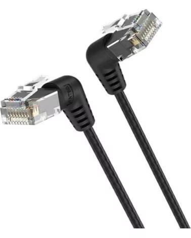 VENTION Cable de Red RJ45 UTP IBOBD Cat 6A- 50cm- Cabeza Rotatoria 360º- Negro