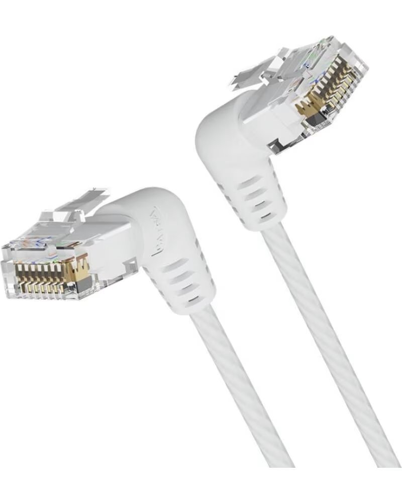 VENTION Cable de Red RJ45 UTP IBOWI Cat 6A- 3m- Cabeza Rotatoria 360º- Blanco