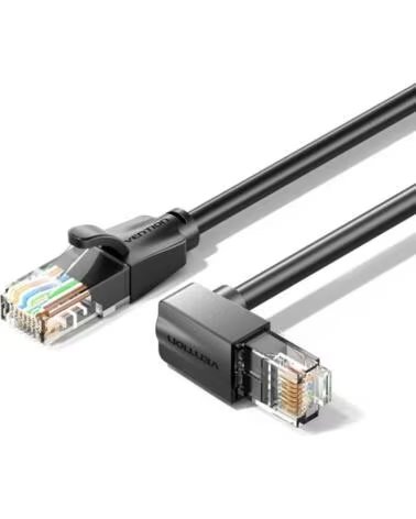 VENTION Cable de Red RJ45 UTP IBVBJ Cat 6- 5m- Acodado 90º- Negro
