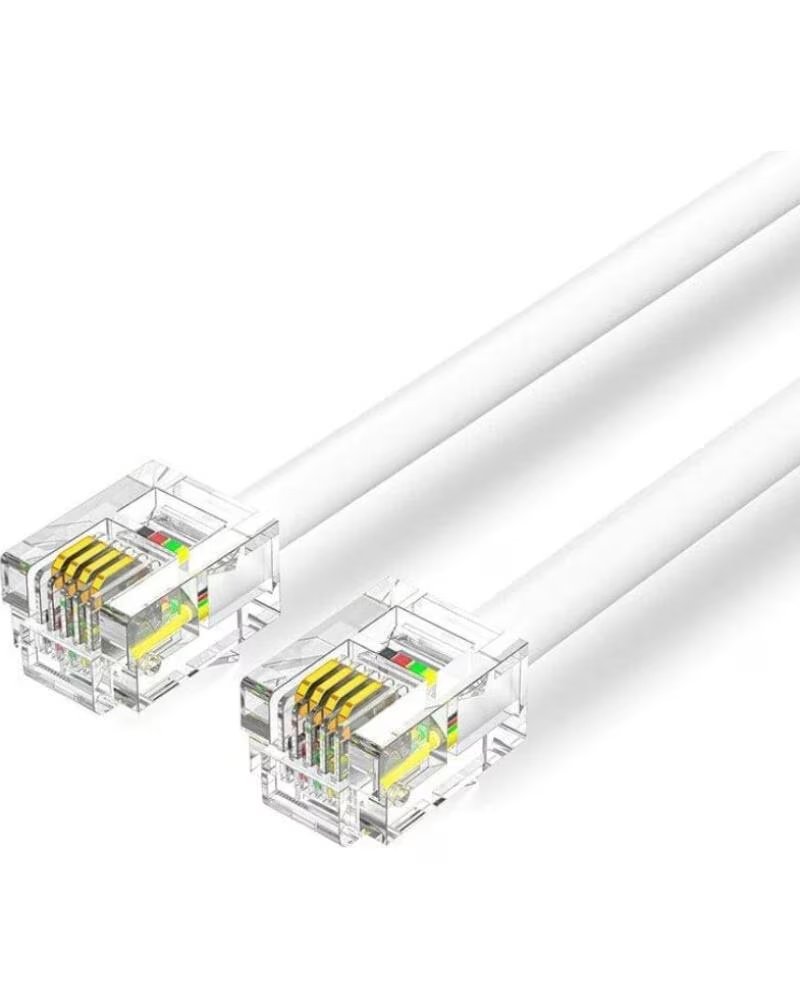 VENTION Cable de Telefono RJ11 6P4C IQBWI- 3m- Blanco