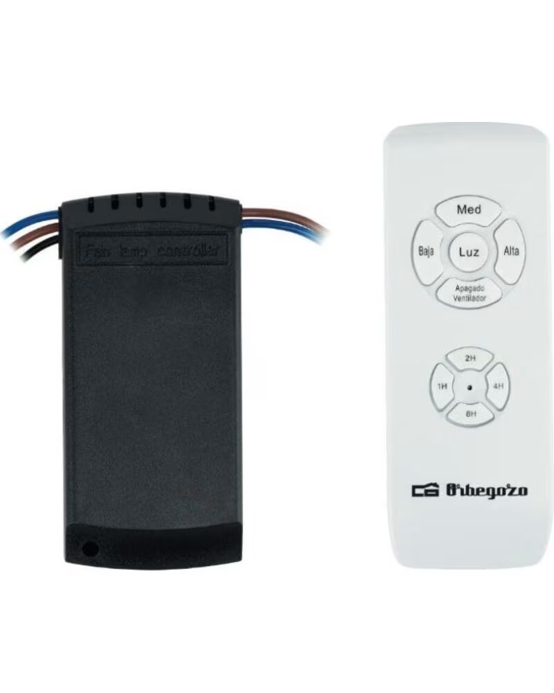 ORBEGOZO Kit RCM 9000 para Ventilador de Techo- Incluye Receptor y Mando a Distancia