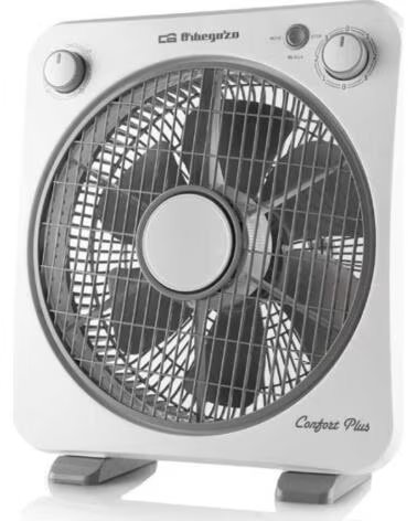 ORBEGOZO Ventilador de Suelo Box Fan BF 0138- 40W- 6 Aspas 30cm- 3 velocidades