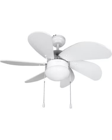 ORBEGOZO Ventilador de Techo CP 15076 B- 50W- 6 Aspas 80cm- 3 velocidades
