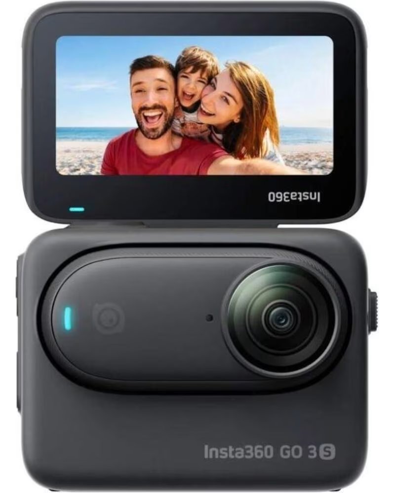 INSTA360 Camara Digital Deportiva GO 3S- 4K- Angulo de vision 180º- Negra