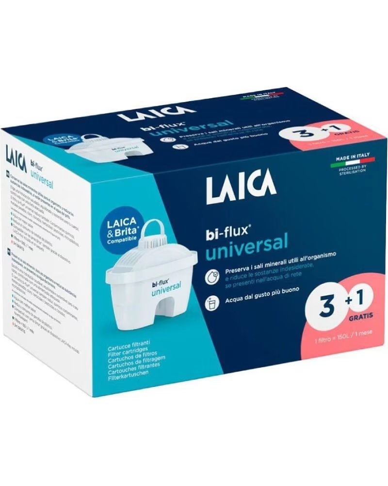 FILTRI PER ACQUA LAICA BI-FLUX SLIM UNIVERSAL F4T 4 PEZZI