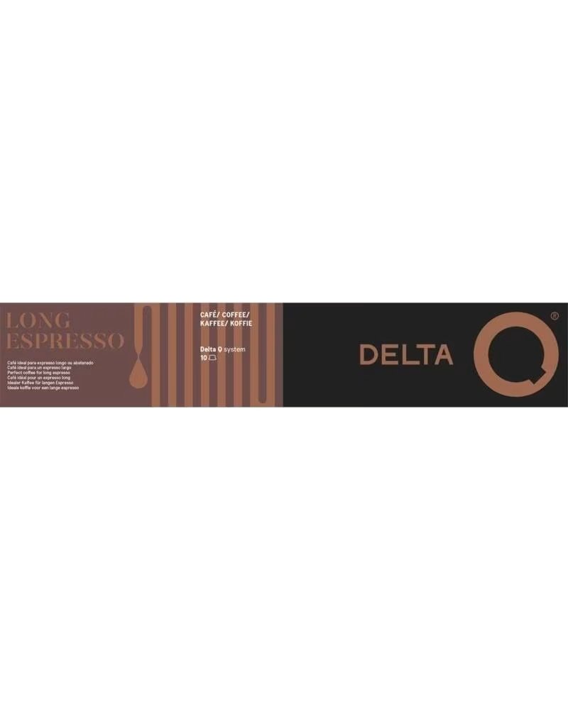 DELTA Capsula Q-Long Espresso para cafeteras - Caja de 10