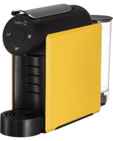 DELTA Cafetera de Capsulas Mini Qool- Amarilla