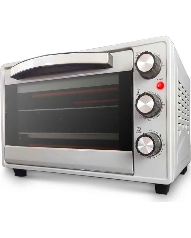 GRUNKEL Horno de Sobremesa HR-23SILVER- 1600W- Capacidad 23L- Plata