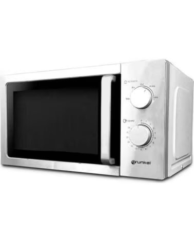 GRUNKEL Microondas MW-20INOX- 700W- Capacidad 20L- Funcion Grill- Plata
