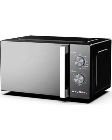 GRUNKEL Microondas MWG-20ESPEJO- 800W- Capacidad 20L- Funcion Grill- Negro